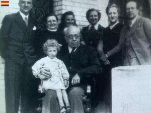 Manuel Azaña y familia en el exilio (1940)